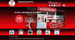 Desktop Screenshot of gimnasiocottonsport.com